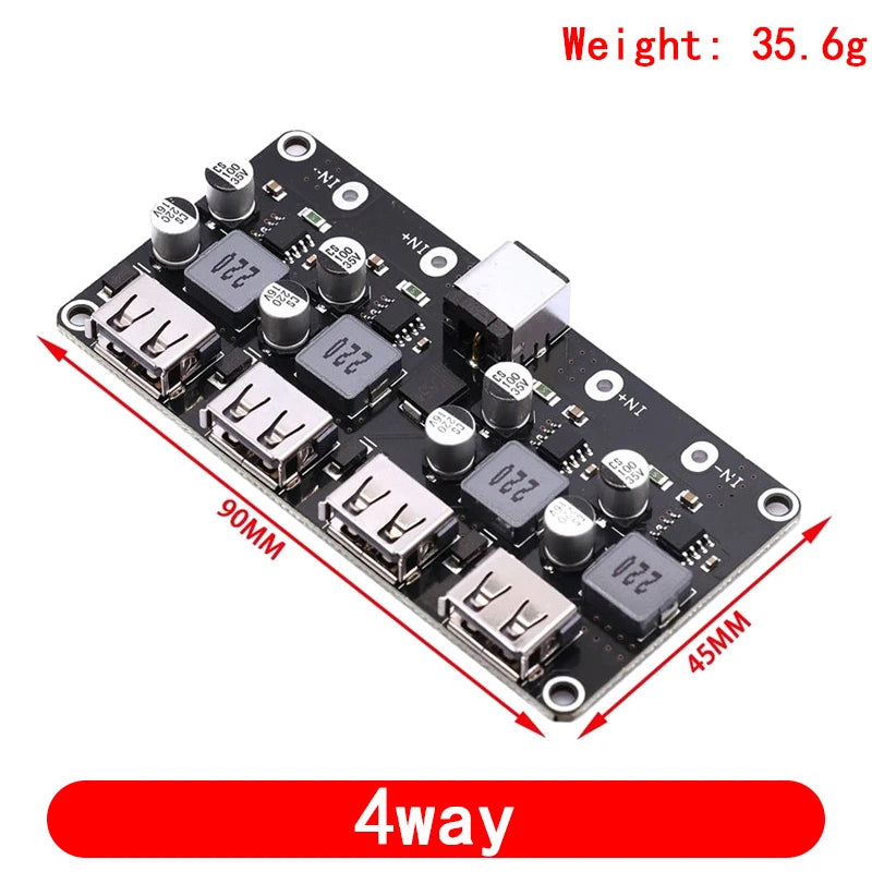 USB QC3.0 QC2.0 USB DC-DC Buck Converter Charging Step Down Module 6-32V 9V 12V 24V to Fast Quick Charger Circuit Board 5V
