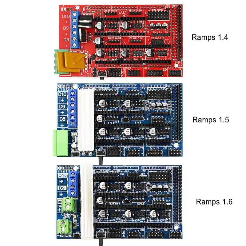RAMPS 1.4 1.5 1.6 Panel Part Motherboard 3D Printers Parts Shield Red Black Controls