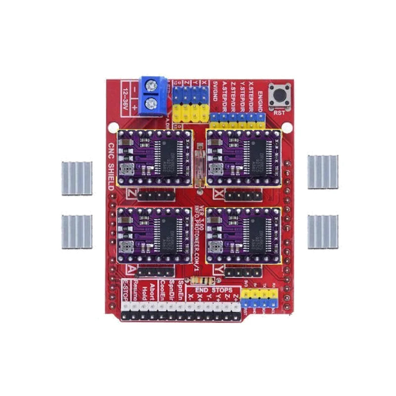 New cnc shield v3 engraving machine / 3D Printer / + 4pcs A4988 / DRV8825 driver expansion board