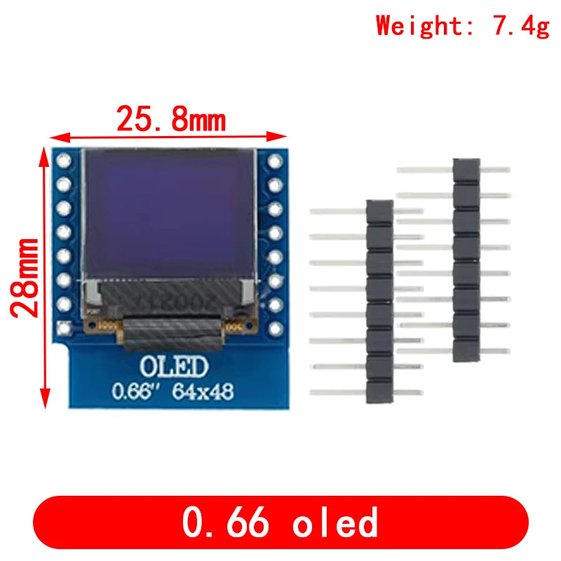 Esp8266 D1 Mini Pro Wifi Nodemcu Data Logger Shield Ds1307 Battery 0.66 Oled Dc Power Buzzer V1.0.0 Dual Base For Wemos Diy Kit