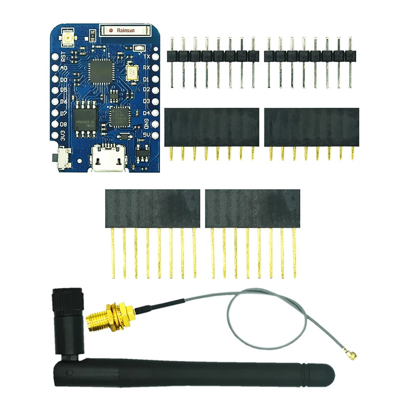 WeMos D1 Mini Pro V3.0 NodeMcu 4MB/16MB bytes Lua WIFI Internet of Things Development board based ESP8266 CH340G Nodemcu V2