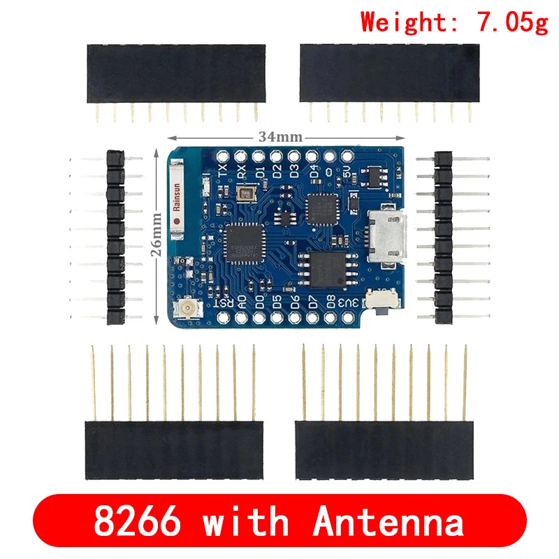 Esp8266 D1 Mini Pro Wifi Nodemcu Data Logger Shield Ds1307 Battery 0.66 Oled Dc Power Buzzer V1.0.0 Dual Base For Wemos Diy Kit