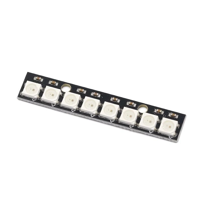 10pcs 8 channel WS2812 WS2812B WS 2811 5050 RGB LED Lamp Panel Module 5V 8-Bit Rainbow LED Precise
