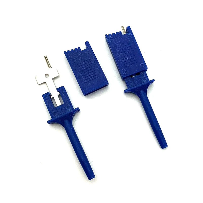 10pcs Test Hooks Clips For Logic Analyzers Logic Test Clip Flattening Test Flat Hook Connection