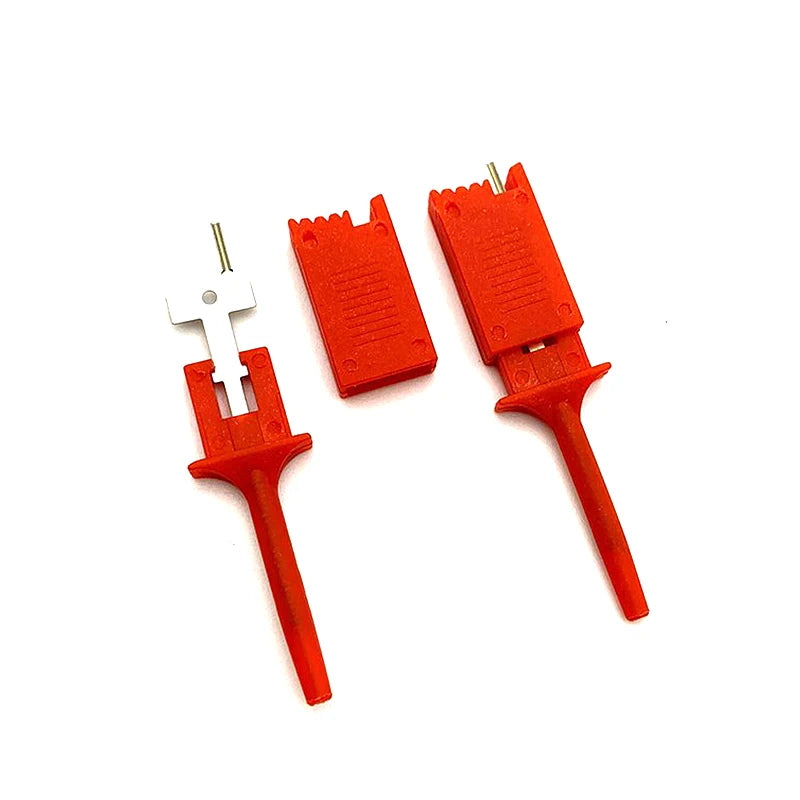 10pcs Test Hooks Clips For Logic Analyzers Logic Test Clip Flattening Test Flat Hook Connection
