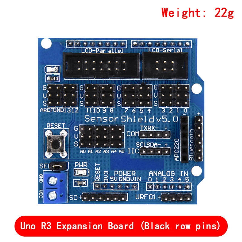 V5 Sensor Shield Expansion Board Shield For Arduino UNO R3 V5.0 Electronic Module Sensor Shield V5 expansion board
