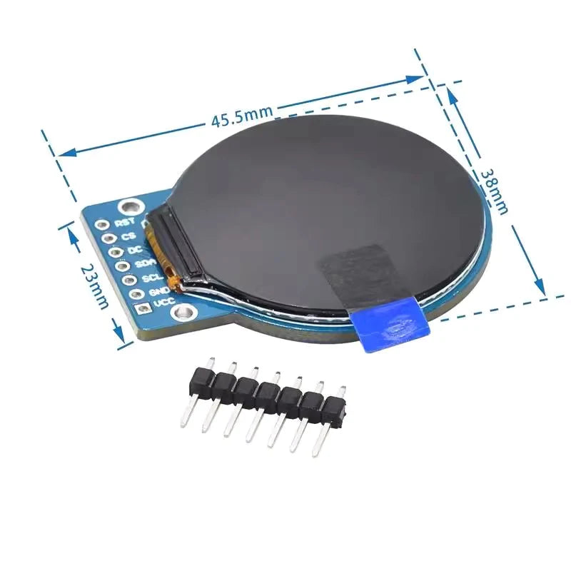 TFT Display 1.28 Inch TFT LCD Display Module Round RGB 240*240 GC9A01 Driver 4 Wire SPI Interface 240x240 PCB For Arduino