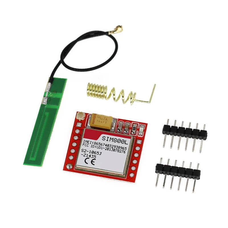 Smallest SIM800L GPRS GSM Module Kit MicroSIM Card Core BOard Quad-band TTL Serial Port with the antenna