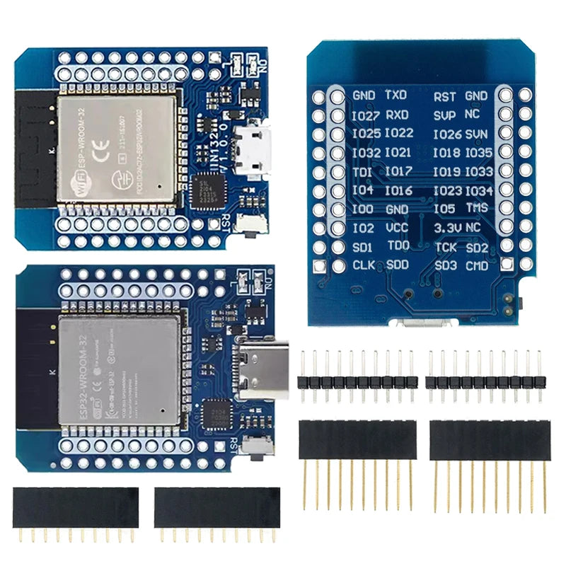 For Wemos D1 MINI ESP8266 ESP32 ESP-32S WIFI Bluetooth CP2104 Development Board Module For Arduino With Pins
