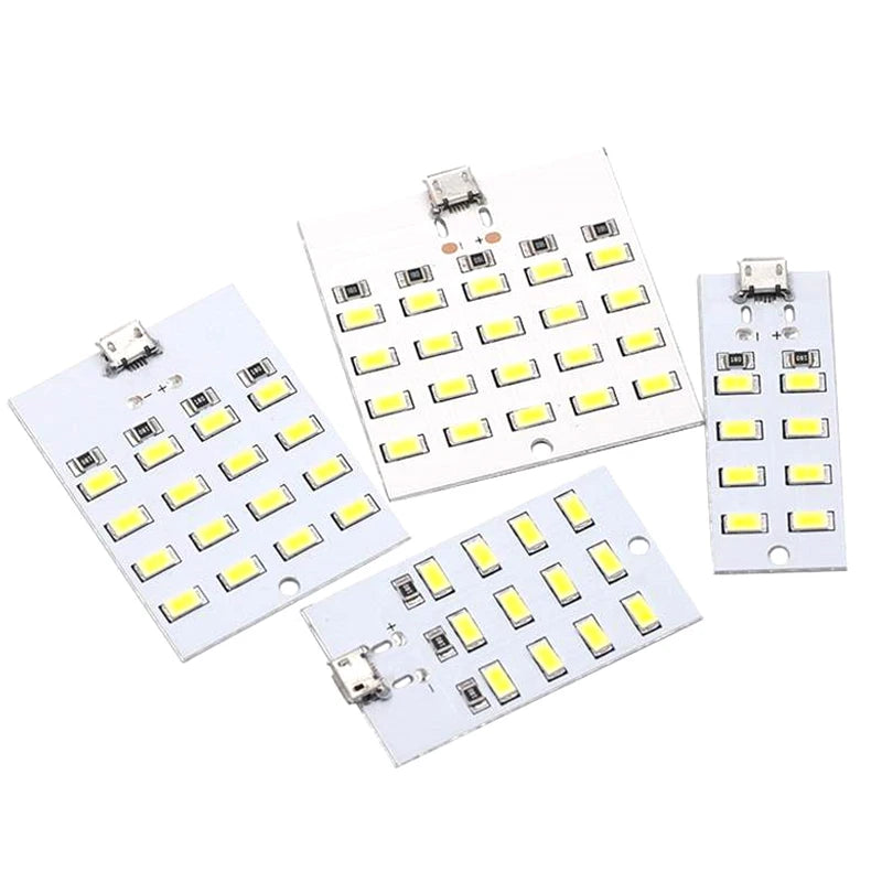 high quality 5730 smd 5V 430mA~470mA White Mirco Usb 5730 LED lighting panel USB mobile light Emergency light night light