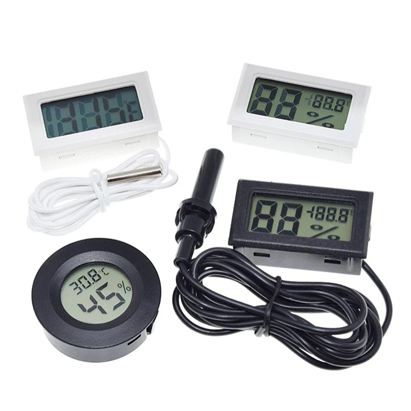 Mini LCD digital thermometer used for freezer temperature - 50-110¡æ refrigerator thermometer indoor and outdoor waterproof probe