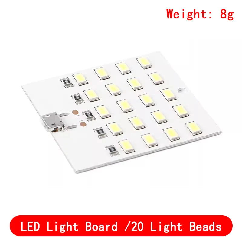 high quality 5730 smd 5V 430mA~470mA White Mirco Usb 5730 LED lighting panel USB mobile light Emergency light night light