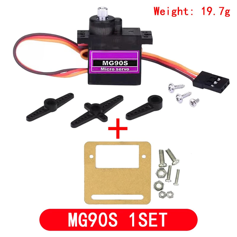 Smart Electronics Rc Mini Micro Classic Servo Tester SG90 MG90S SG92R Plastic Gear for Arduino Model Helicopter Boat DIY