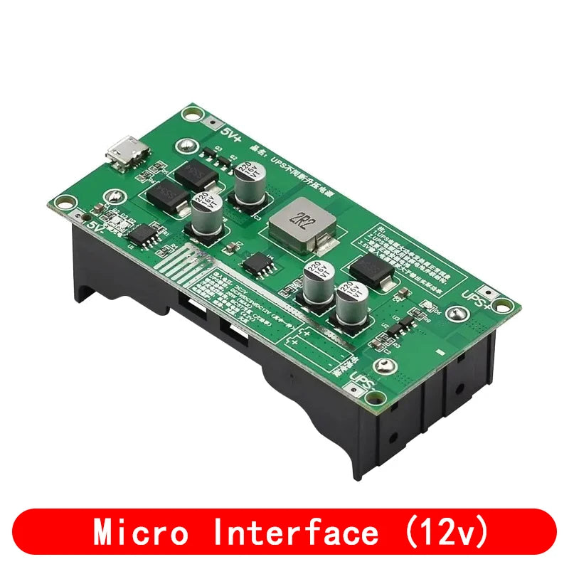 Type-C 15W 3A 18650 Lithium Battery Charger Module DC-DC Step Up Booster Fast Charge UPS Power Supply / Converter 5V 9V 12V