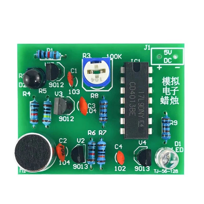 DIY Kit Module Analog Electronic Candle Lights + Blowing Control Simulation Candle Suite Trousse Timer Componentes Eletronico