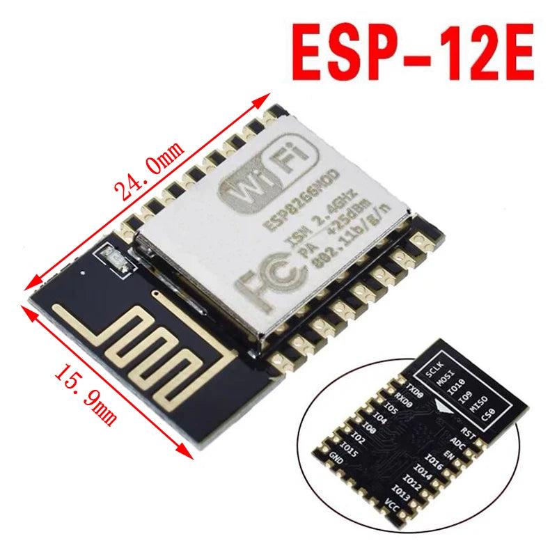 ESP8266 ESP-01 ESP-01S ESP-07 ESP-12E ESP-12F ESP-32 ESP-32S Serial WIFI Wireless Module Wireless Transceiver 2.4G For Arduino