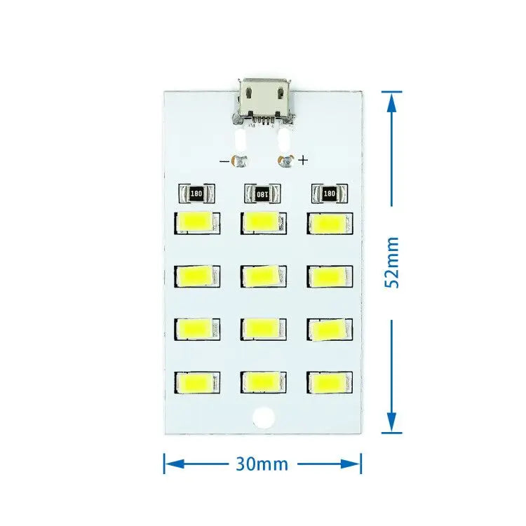 1PCS high quality 5730 smd 5V 430mA~470mA White Mirco Usb 5730 LED lighting panel USB mobile light Emergency light night light