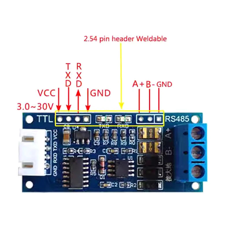 TTL to RS485 Converter 3.3V/5.0V Hardware Automatic Control Converter Module For Arduino for Arduino AVR