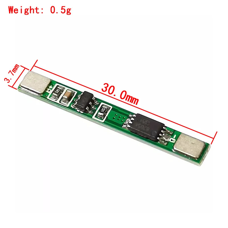10PCS 1S 3.7V 3A li-ion BMS PCM battery protection board pcm for 18650 lithium ion li battery