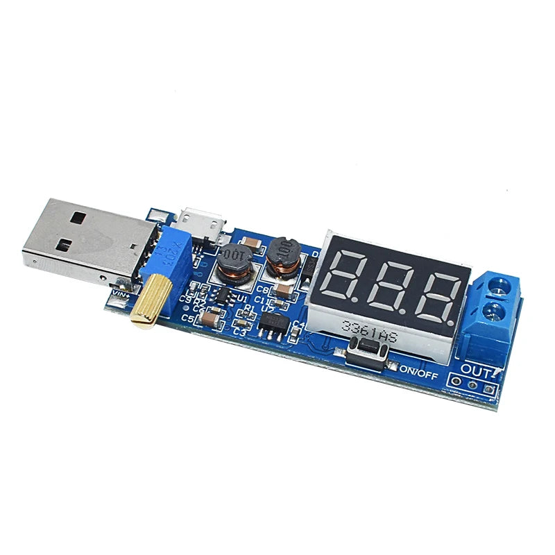 DC-DC 5V to 3.5V/ 9V/12V LCD USB Step UP/Down desktop Power Supply Module Adjustable Boost Buck Converter voltmeter Out 1.2V-24V