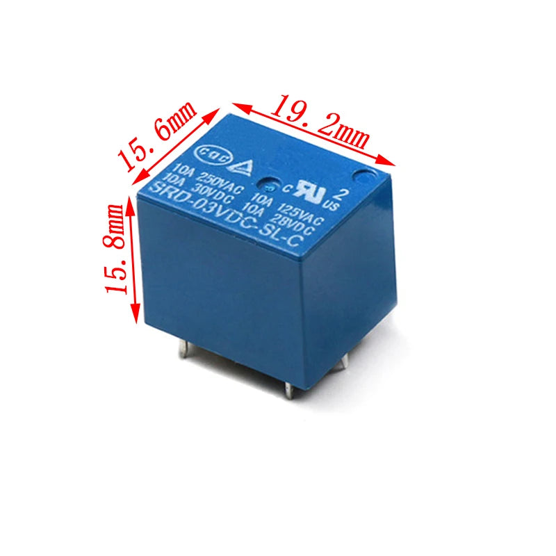 Relays SRD-05VDC-SL-C SRD-12VDC-SL-C SRD-24VDC-SL-C 5V 12V 24V 10A 250VAC 5PIN