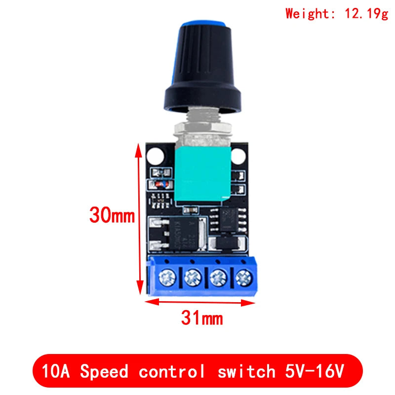 DC 1.8V-35V 2A 3A 5A 10A 30W 80W 90W PWM Motor Speed Controller Low Voltage Motor Speed Controller PWM Adjustable Drive Module
