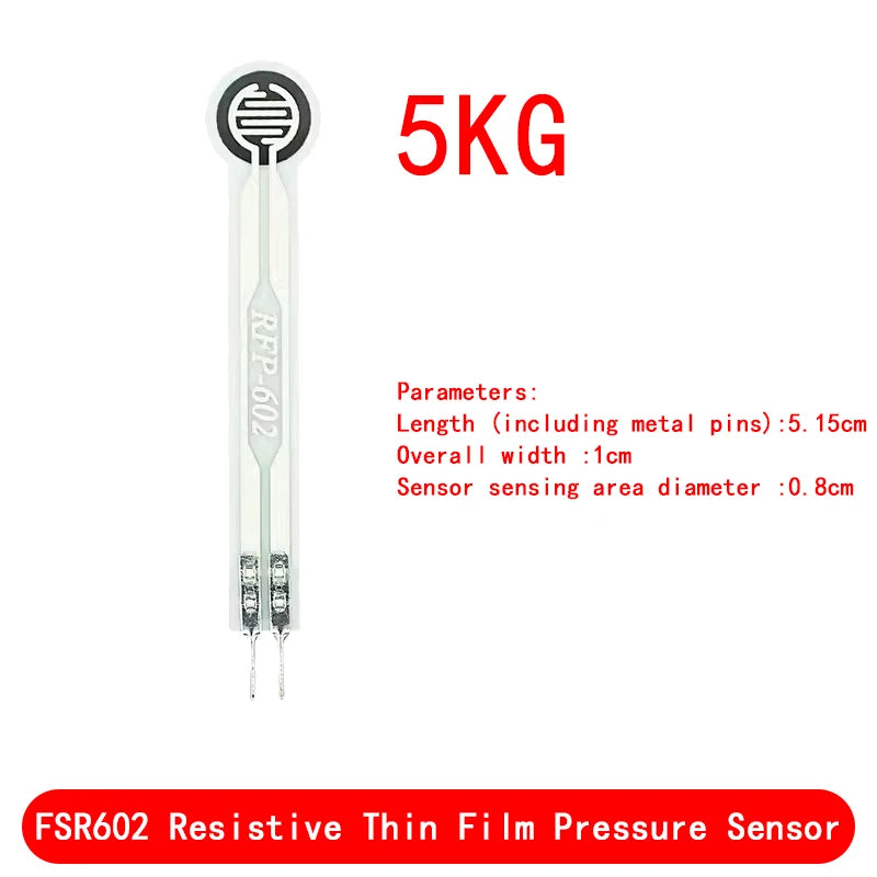 Load Cell Resistive Membrane Pressure Sensor Module Flexible Force Sensitive Analog FSR402 4mm 5mm 7mm 110mm For Arduino