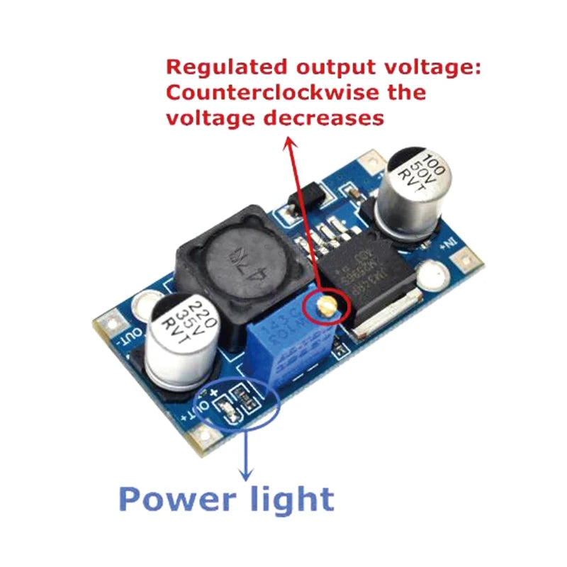 DIP 1PCS DC-DC Buck Converter Step Down Module LM2596 Power Supply Output 1.25V-30V