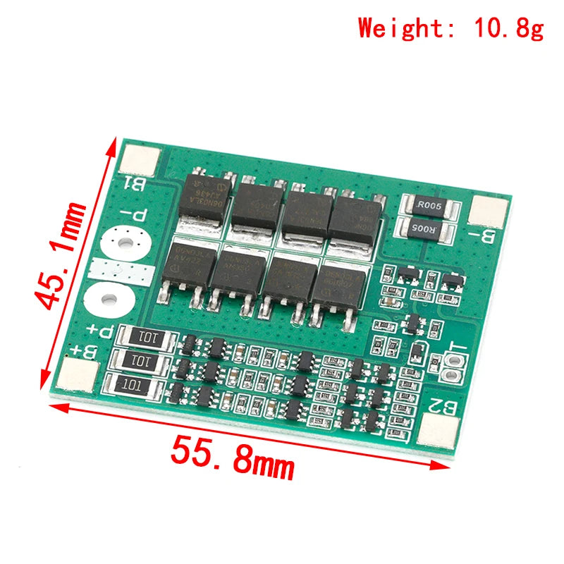 3S 25A Li-ion 18650 BMS PCM battery protection board bms pcm with balance for li-ion lipo battery cell pack