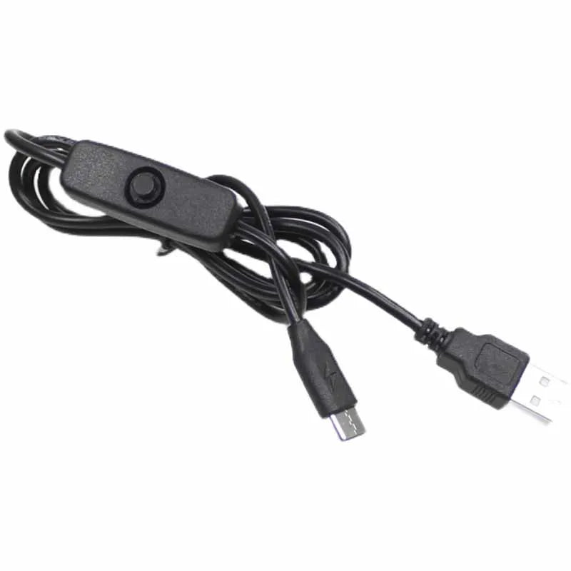 Universal USB Type C 5V 3A Charging Cable For Raspberry Pi 4 Power Cable With ON/OFF Switch For RPI 4 Model B RPI 4B Compute