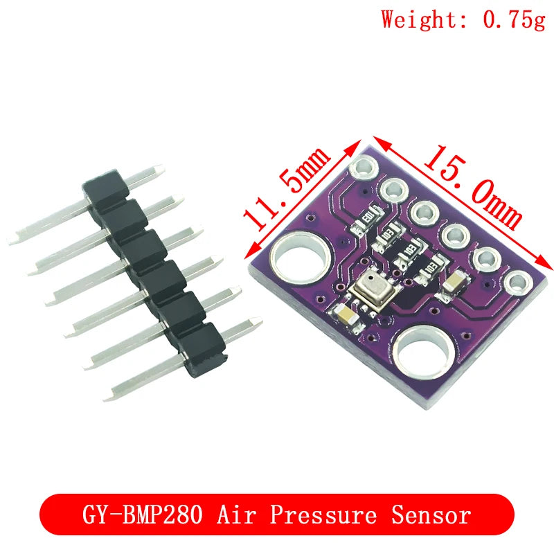 GY-68 GY-63 BMP180 BMP280 GY68 Digital Barometric Pressure Sensor Board Module compatible with BMP085 MS5611 For Arduino