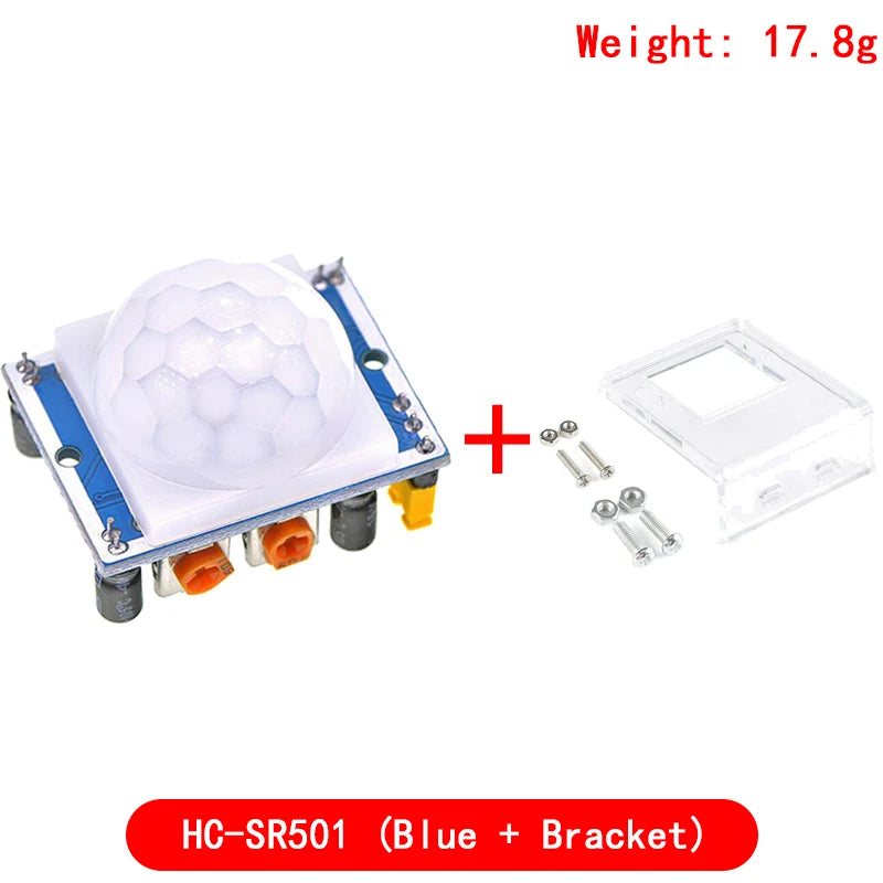 HC-SR501 Adjust IR Pyroelectric Infrared PIR Motion Sensor Detector Module for arduino for raspberry pi kits + Case