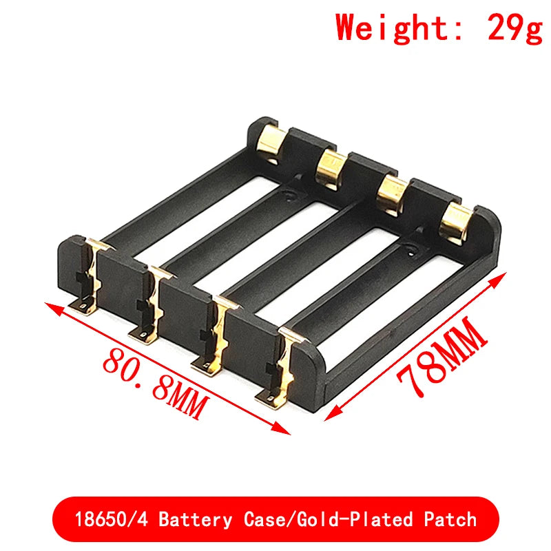 1x2x3x4x 18650 SMT Battery Holder 18650 SMD Battery Box Storage Case Container Power Bank With Bronze Pins Rechargeable SMT