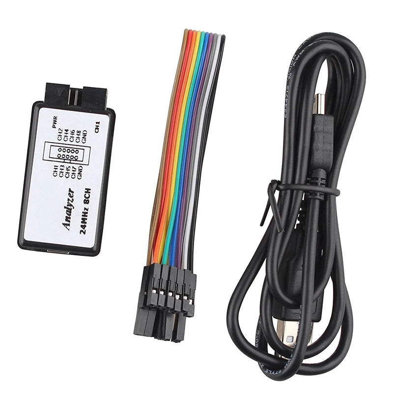 USB Logic Analyzer 24MHz 8 Channel 24M/seconds Logic Analyzer Debugger For ARM FPGA Logic Analyzer Logic 24M 8CH