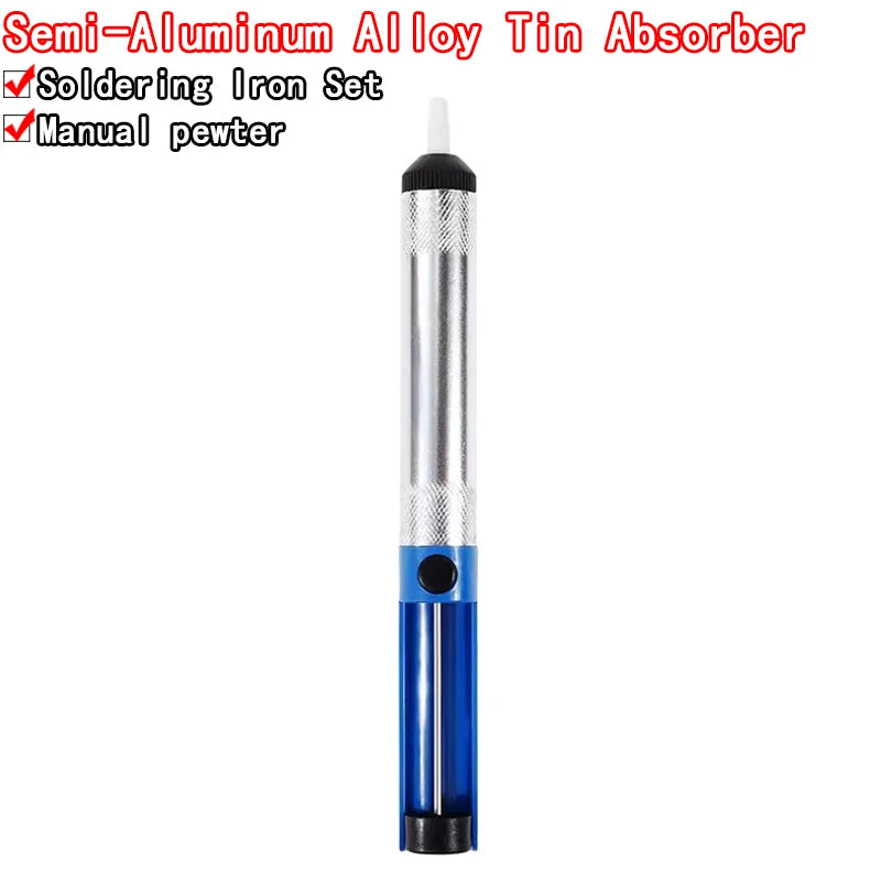 Aluminum Metal Desoldering Pump Suction Tin Gun Soldering Sucker Pen Removal Vacuum Soldering Iron Desolder Hand Welding Tools