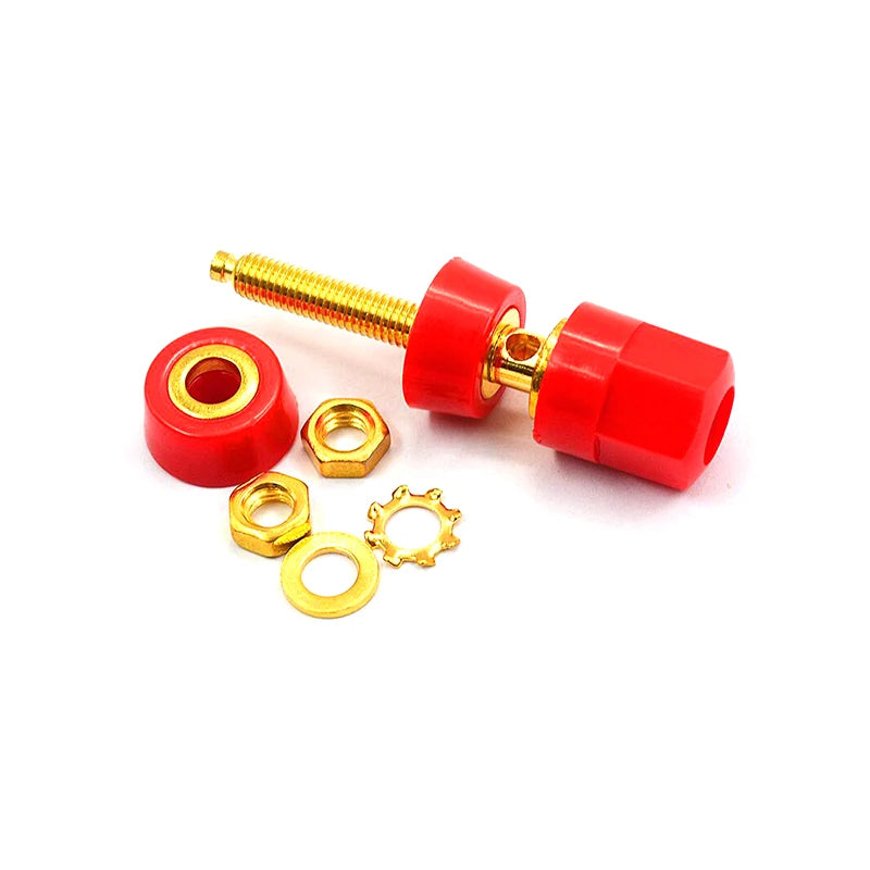 1pair(black+red) Terminals Red Black Connector Amplifier Terminal Binding Post Banana Speaker Plug Jack Adapter Socket