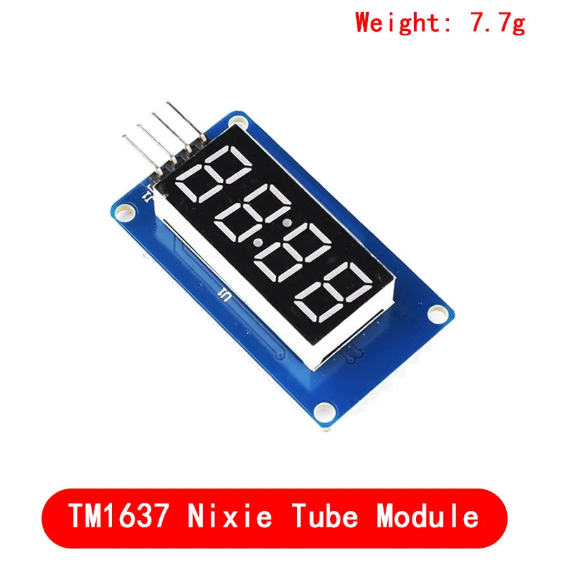 TM1637 4 Bits MAX7219 8 bit Digital LED Display Module 7 Segment 0.36Inch Clock RED Anode Tube Four Serial Driver