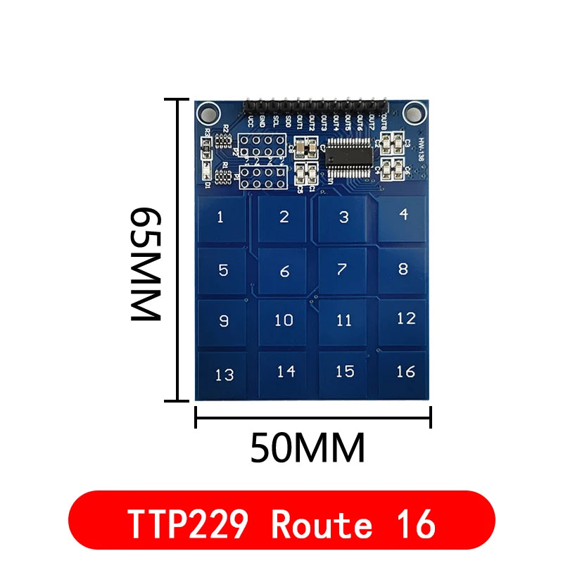 TTP223/TTP224/TTP226/TTP229 Jog Digital Touch Switch Sensor Digital 1/4/8/16 channel Touch Key Capacitive Module TTP223B