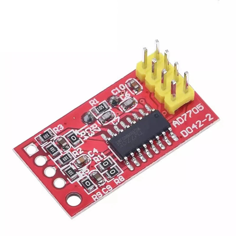 official AD7705 Dual 16 bit ADC Data Acquisition Module Input Gain Programmable SPI Interface TM7705