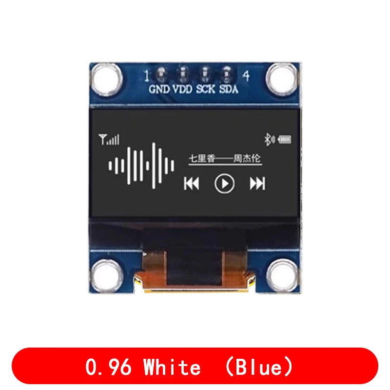 4pin 0.96 White/Blue/Yellow blue 0.96 inch OLED 128X64 OLED Display Module 0.96 IIC I2C Communicate for arduino