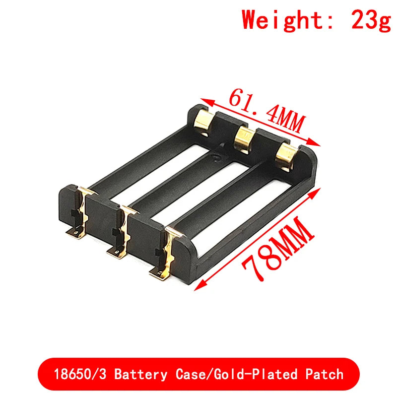 1x2x3x4x 18650 SMT Battery Holder 18650 SMD Battery Box Storage Case Container Power Bank With Bronze Pins Rechargeable SMT