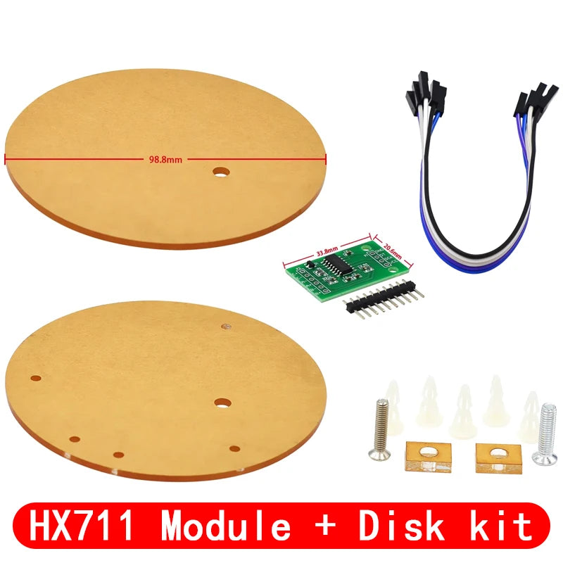 Digital Load Cell Weight Sensor HX711 AD Converter Breakout Module 5KG 10KG Portable Electronic Kitchen Scale for Arduino Scale