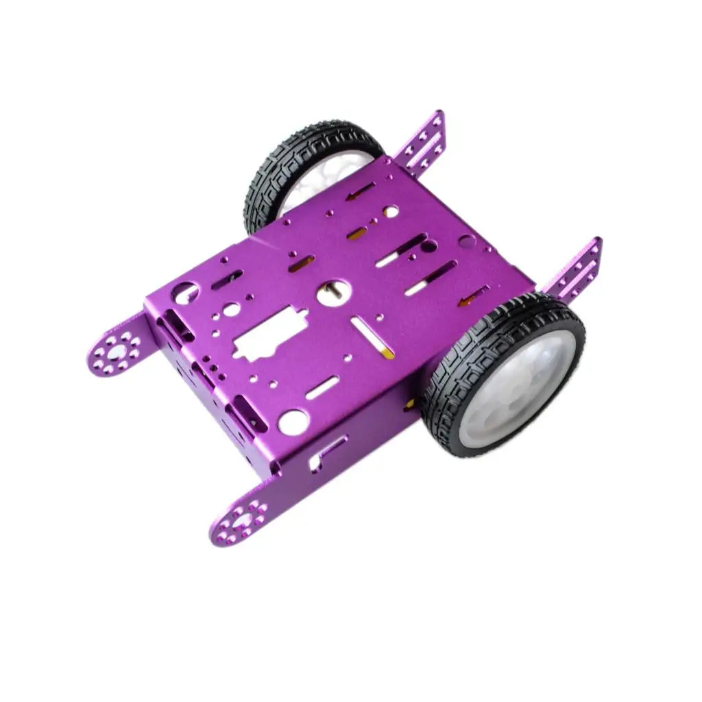 1*2WD Aluminum Car New Education Toys Robot Intelligent Car Alloy Chassis 2WD Smart Robot Car Chassis Kit DIY MBOT Car