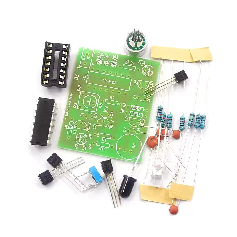 DIY Kit Module Analog Electronic Candle Lights + Blowing Control Simulation Candle Suite Trousse Timer Componentes Eletronico