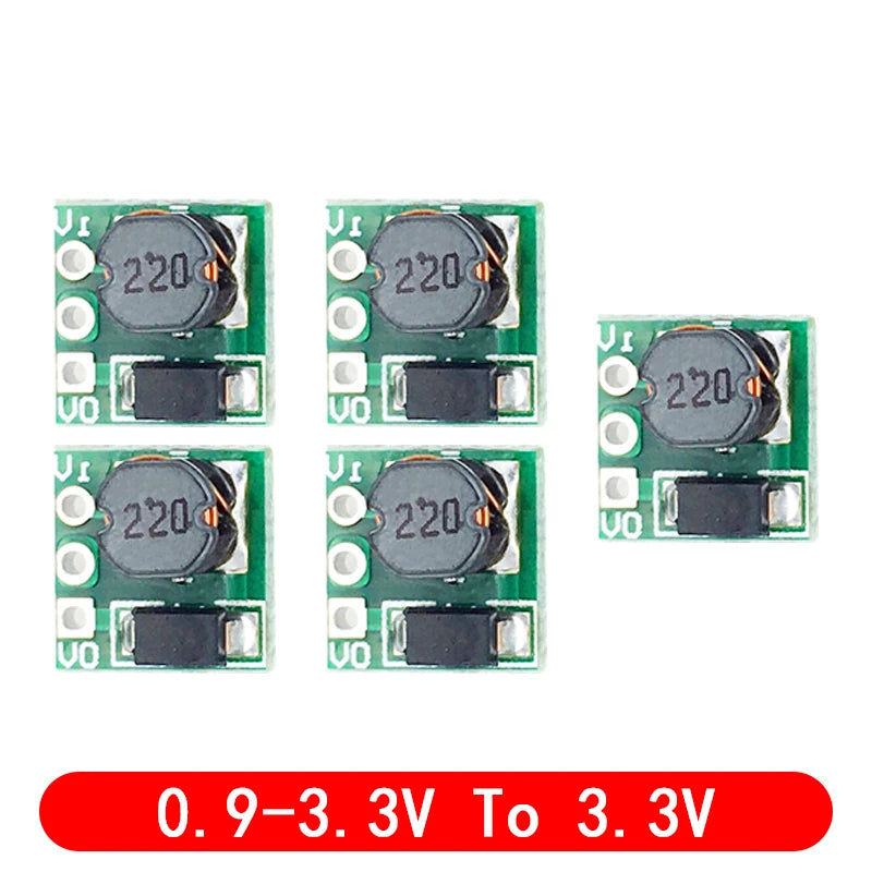 5pcs DC-DC 0.9-3.3V to 3.3V 500mA 0.9-5V to 5V Mini Step Up Boost Power Module DC to DC For Arduino Voltage Converter Module