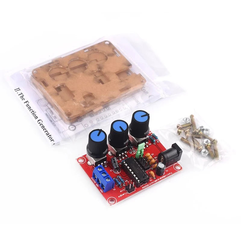 XR2206 High Precision Signal Generator DIY Kit Sine Triangle Square Waves 1Hz 1MHz Frequency Range Adjustable Frequency