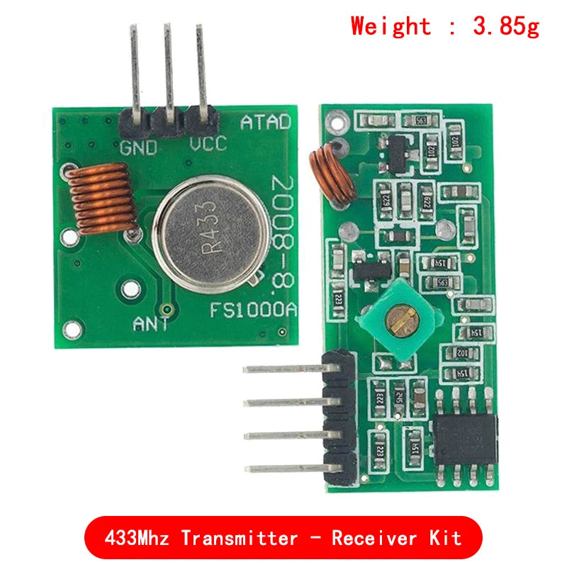 Smart Electronics 433Mhz RF transmitter and receiver Module link kit For arduino/ARM/MCU WL diy 315MHZ/433MHZ wireless