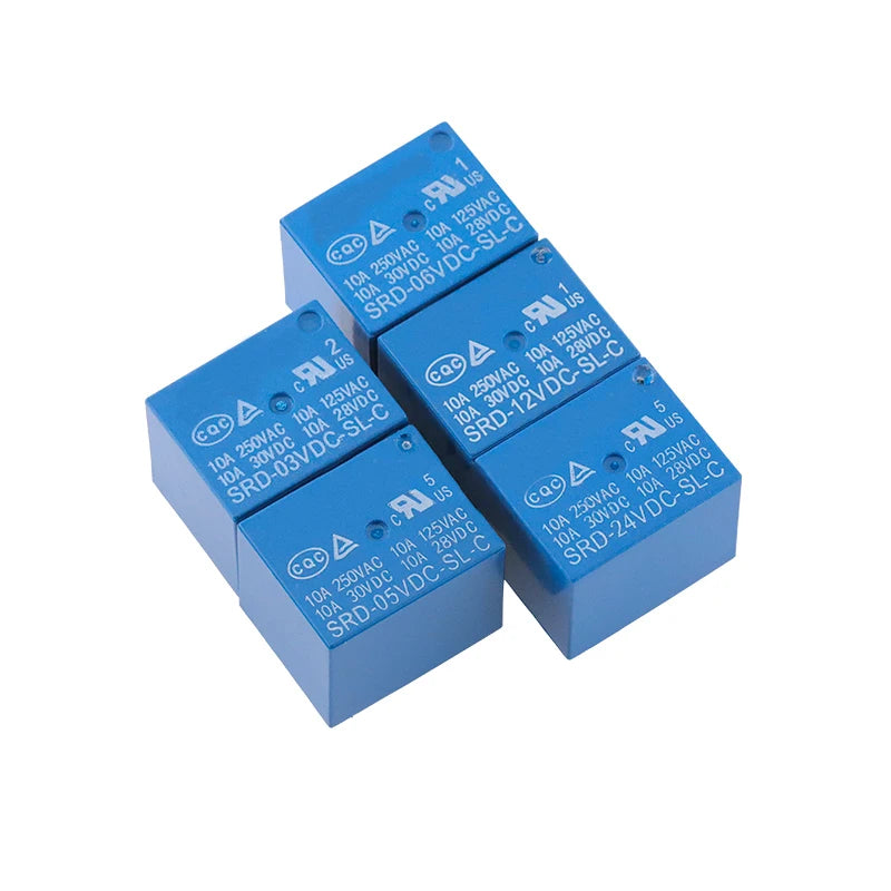 Relays SRD-05VDC-SL-C SRD-12VDC-SL-C SRD-24VDC-SL-C 5V 12V 24V 10A 250VAC 5PIN