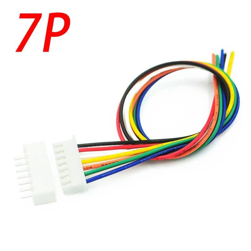 10Sets JST XH2.54 XH 2.54mm Wire Cable Connector 2/3/4/5/7 Pin Pitch Male Female Plug Socket 20cm Wire Length 26AWG