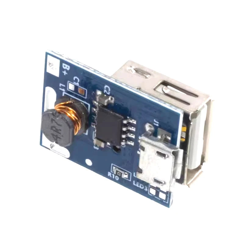 5pcs/lot 5V Boost Converter Step-Up Power Module Lithium Battery Charging Protection Board LED Display USB For DIY Charger 134N3P TYPE-C
